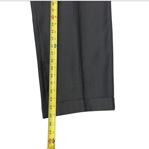 Armani Collezioni Gray Pleated Men’s Suit Jacket Pant 48L - Picture 11 of 15